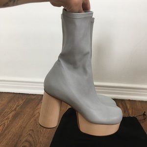 SOLD Jil Sander Wooden Platform Boot size 37